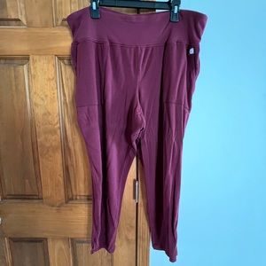 Lane Bryant Livi Comfort Maroon Joggers Plus Size 26/28